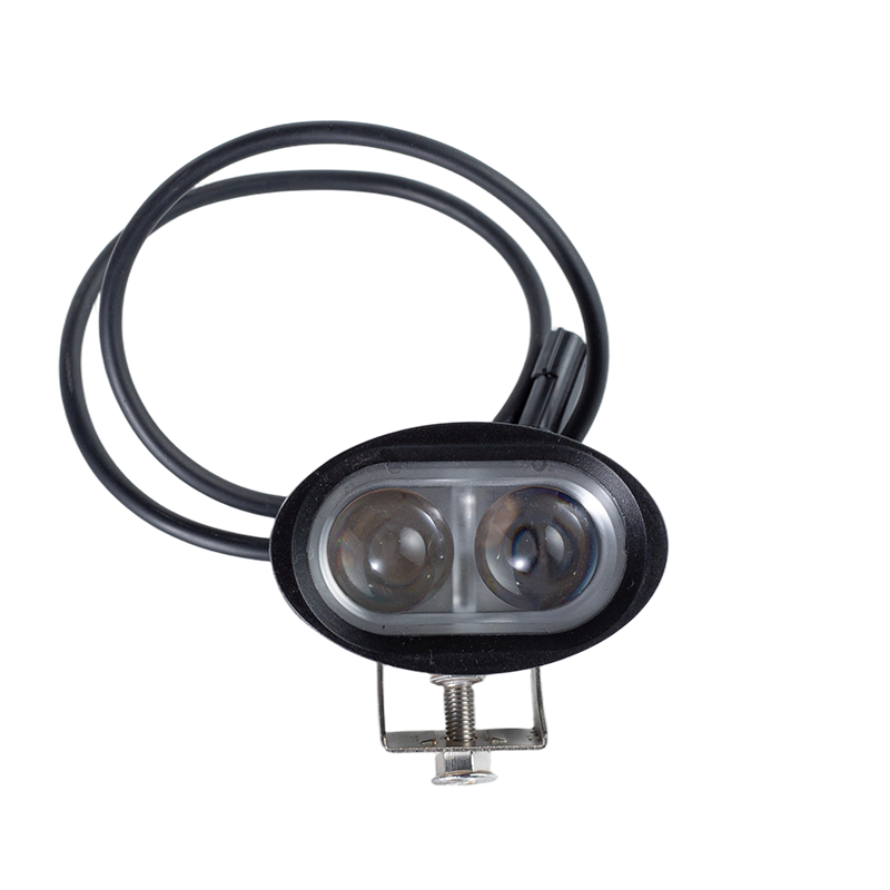 IP67 6W DC9-80V Oval Wide Tignum Rubrum / Blue Forklift Salutis Admonitio lux