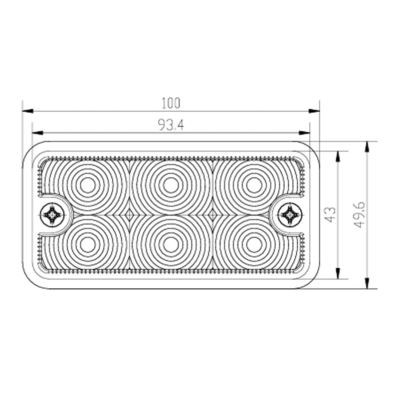 Foedus IP66 DUXERIT Front Position and Latitudo Testimonium Lux pro Variis Engineering Vehiculis
